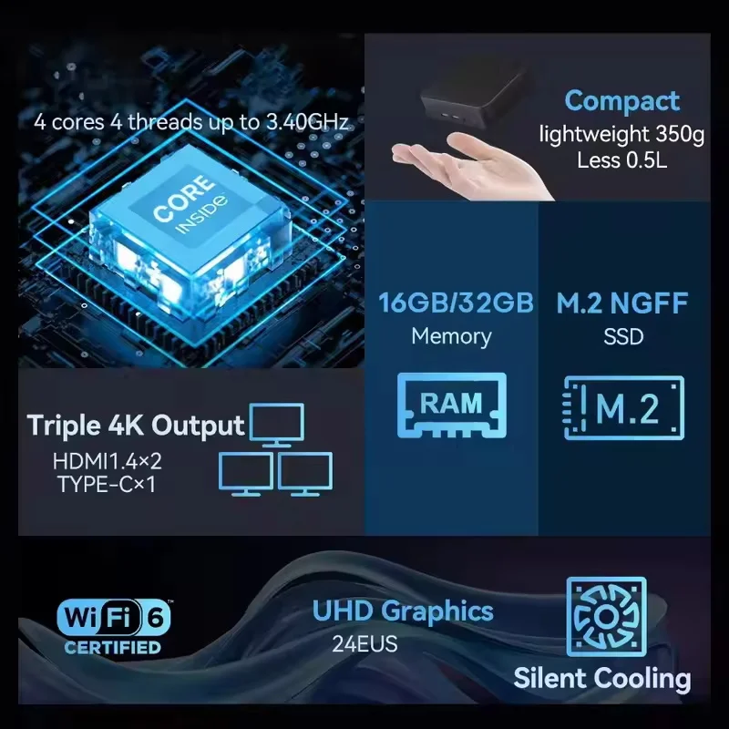 كمبيوتر مصغر جديد يعمل بنظام و - مراجعة Pc Gaming Intel وسعره